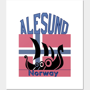 Alesund, Norway T-shirt, mug, phone case, sticker Posters and Art